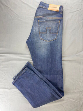 J Lindeberg 'Jay' Slim Fit Zip Fly 100% Cotton Denim Jeans. Men's 30X32, EUC!!